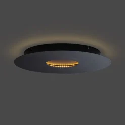 Moderne plafondlamp zwart 40cm incl. LED 3-staps dimbaar - Morning