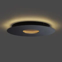 Moderne plafondlamp zwart 40cm incl. LED 3-staps dimbaar - Morning