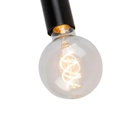 Moderne plafondlamp zwart 9 cm - Facil
