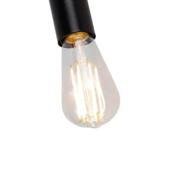 Moderne plafondlamp zwart 9 cm - Facil