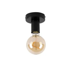 Moderne plafondlamp zwart 9 cm - Facil