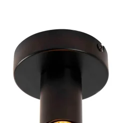 Moderne plafondlamp zwart 9 cm - Facil