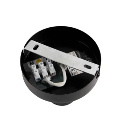 Moderne plafondlamp zwart 9 cm - Facil