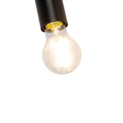 Moderne plafondlamp zwart 9 cm - Facil