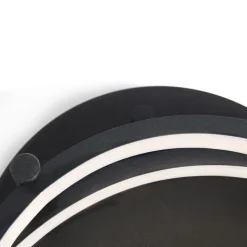 Moderne plafondlamp zwart incl. LED en dimmer- Rondas