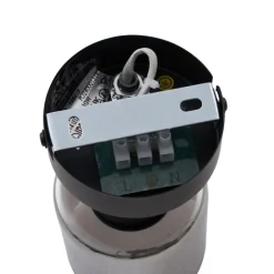 Moderne plafondlamp zwart met smoke glas rond - Cilin