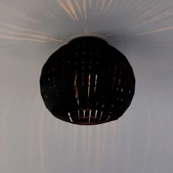 Moderne plafondlamp zwart 26 cm - Zoë