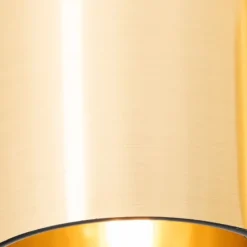 Moderne plafondlamp zwart met goud 6-lichts - Lofty