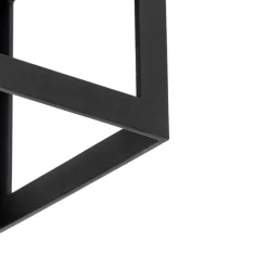 Moderne plafondlamp zwart kubus - Cela