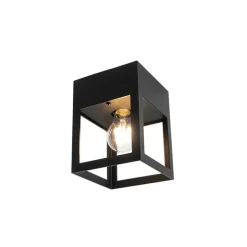 Moderne plafondlamp zwart kubus - Cela