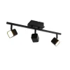 Moderne plafondlamp zwart incl. LED 3-lichts - Nola
