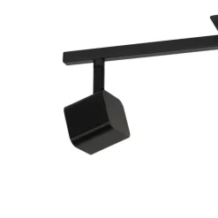 Moderne plafondlamp zwart incl. LED 3-lichts - Nola