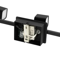 Moderne plafondlamp zwart incl. LED 3-lichts - Nola