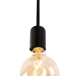 Moderne plafondlamp zwart 3-lichts - Facil