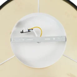 Moderne plafondlamp zwart met gouden binnenkant incl. LED 3-staps dimbaar - Bredow