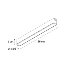 Moderne plafondlamp zwart voor railsysteem 1-fase 10W 3000K - Magnetic Marra