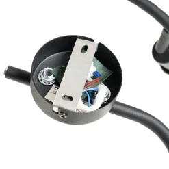 Moderne plafondlamp zwart en goud 3-lichts - Lofty