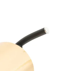 Moderne plafondlamp zwart en goud 3-lichts - Lofty