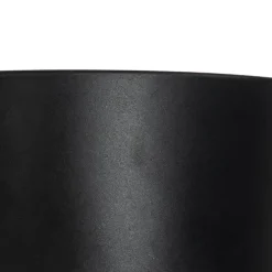 Moderne plafondlamp zwart met smoke glas - Stiklo