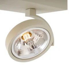 Moderne plafondspot beige G9 rond draai- en kantelbaar 2-lichts - Go