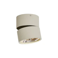 Moderne plafondspot beige G9 rond draai- en kantelbaar - Go Nine