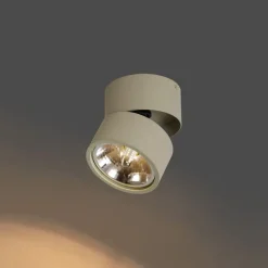 Moderne plafondspot beige G9 rond draai- en kantelbaar - Go Nine