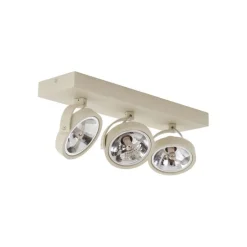 Moderne plafondspot beige G9 rond draai- en kantelbaar 3-lichts - Go