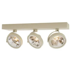 Moderne plafondspot beige G9 rond draai- en kantelbaar 3-lichts - Go