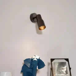 Moderne plafondspot donker brons GU10 50mm rond - Stanley