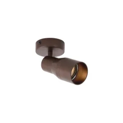 Moderne plafondspot donker brons GU10 50mm rond - Stanley