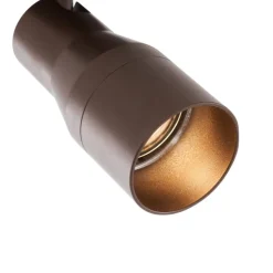 Moderne plafondspot donker brons GU10 50mm rond - Stanley