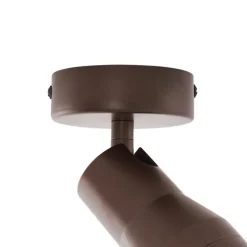 Moderne plafondspot donker brons GU10 50mm rond - Stanley