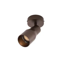 Moderne plafondspot donker brons GU10 50mm rond - Stanley