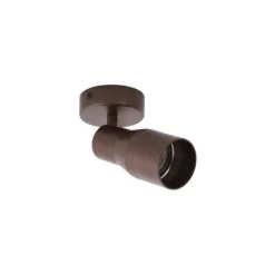 Moderne plafondspot donker brons GU10 50mm rond - Stanley