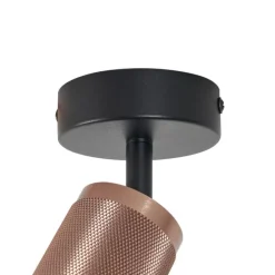 Moderne plafondspot donker brons draai- en kantelbaar - Veerle