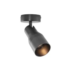 Moderne plafondspot gunmetal GU10 50mm rond - Stanley