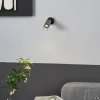 Moderne plafondspot gunmetal met glas draai- en verstelbaar - Drain