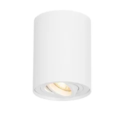 Moderne plafondspot wit draai- en kantelbaar - Rondoo up