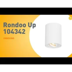 Moderne plafondspot wit draai- en kantelbaar - Rondoo up