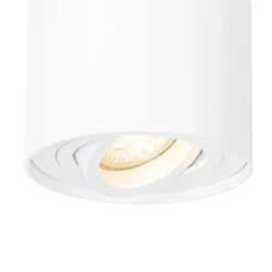 Moderne plafondspot wit draai- en kantelbaar - Rondoo up