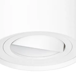 Moderne plafondspot wit draai- en kantelbaar - Rondoo up