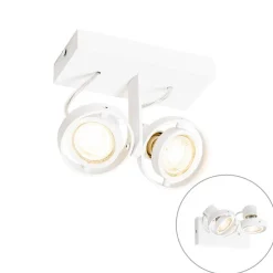 Moderne plafondspot wit 2-lichts GU10 50mm - Master