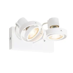 Moderne plafondspot wit 2-lichts GU10 50mm - Master