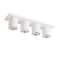 Moderne plafondspot wit 4-lichts - Tubo