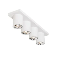 Moderne plafondspot wit 4-lichts - Tubo