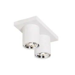 Moderne plafondspot wit 2-lichts - Tubo