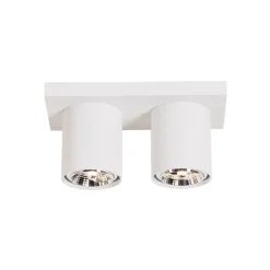 Moderne plafondspot wit 2-lichts - Tubo