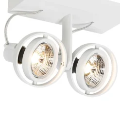 Moderne plafondspot wit 2-lichts GU10 70mm - Master