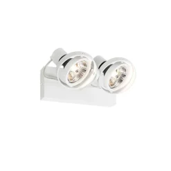 Moderne plafondspot wit 2-lichts GU10 70mm - Master