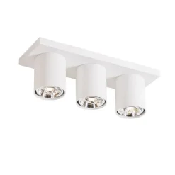 Moderne plafondspot wit 3-lichts - Tubo